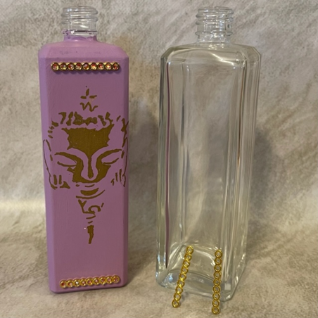 Vaporisateur de parfum poire bouddha  CRISTAL DE LUXE peint main artisanal base