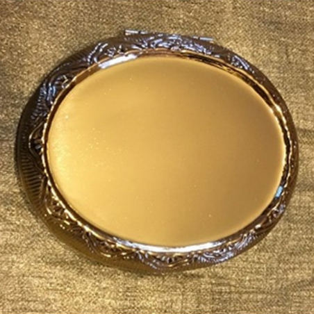 Pilulier cristal de swarovski fire opal AB plaqué or rose antique artisanal  - 5