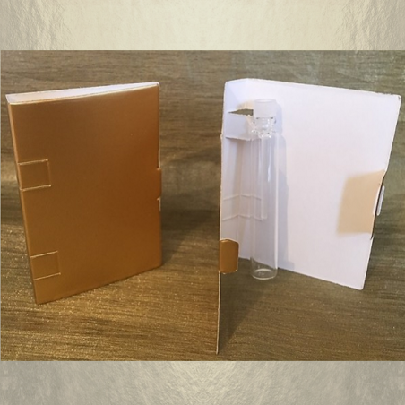 Tubes - fioles échantillons de parfum avec sa pochette cadeau or  - 1