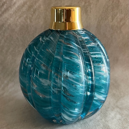 Vaporisateur de parfum artisanal bleu canard 235 ml droit