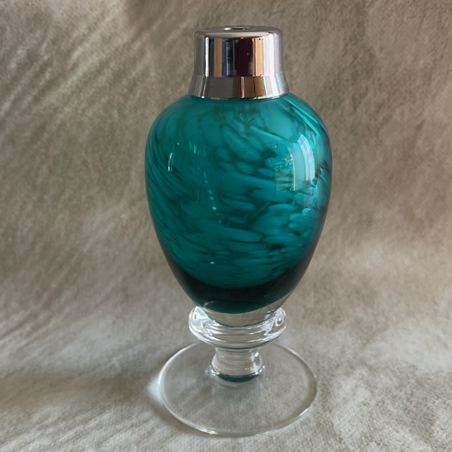 Vaporisateur de parfum poire vert luxe 80 ml  verre artisanal droit