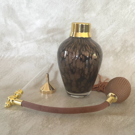 Vaporisateur de parfum poire chocolat 100 ml Luxe verre artisanal ouvert