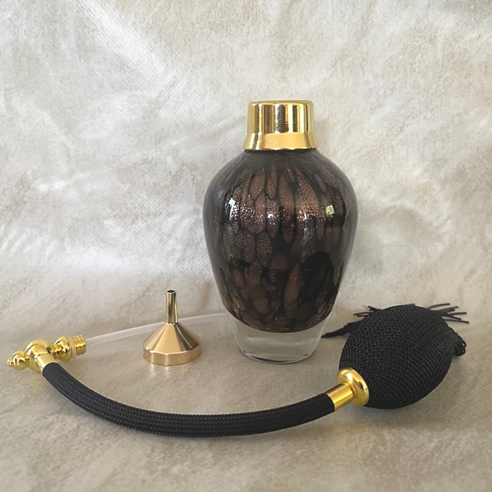 Vaporisateur de parfum artisanal poire noire 120 ml ouvert