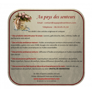 Pendentif Fiole à parfum en verre et métal argent forme allongée  - 1 2