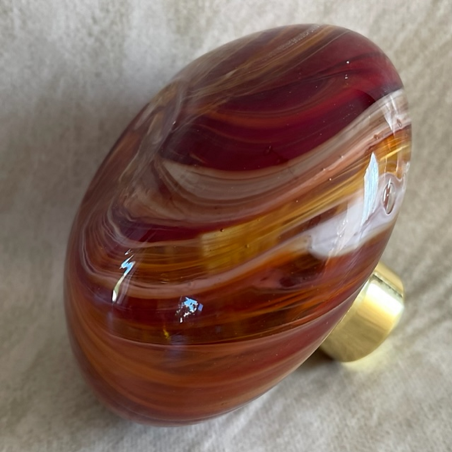 Vaporisateur de parfum poire artisanal spirale marron 190 ml profil