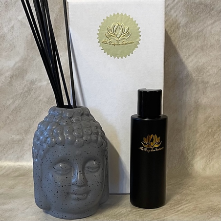 Diffuseur de parfum bouddha gris pierre