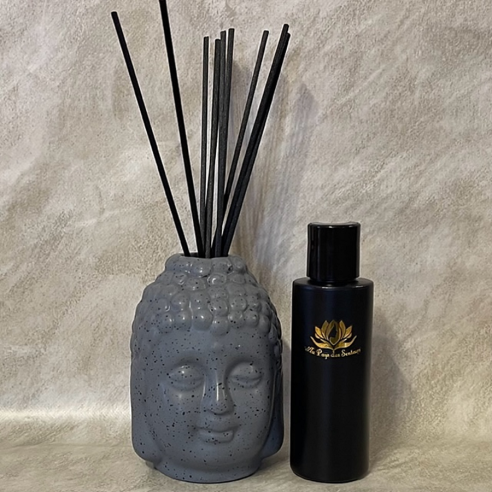 Diffuseur de parfum bouddha gris pierre 100 ml