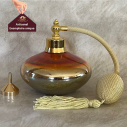 Vaporisateur de parfum poire artisanal en verre couleur or 200 ml
