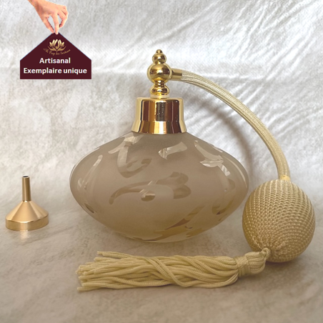 Vaporisateur de parfum poire artisanal champagne dépoli 200 ml