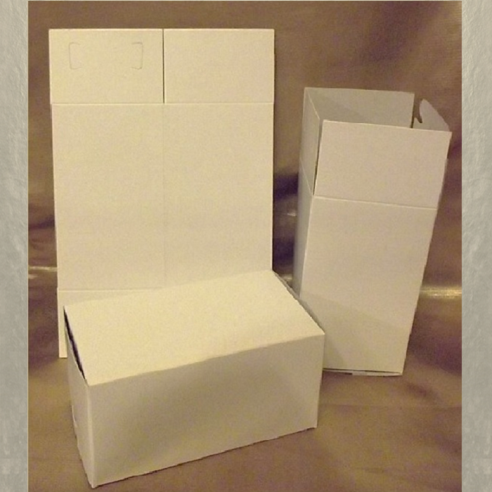 Petite boite carton blanche / Emballage rectangle 13,5 x 7,5 x 7,5 cm  - 1