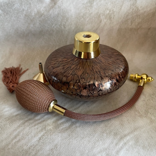 Vaporisateur de parfum poire verre artisanal de luxe marron irisé 170 ml 2
