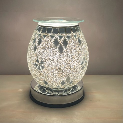 Lampe diffuseur de parfum électrique touch miroir 1 allumée