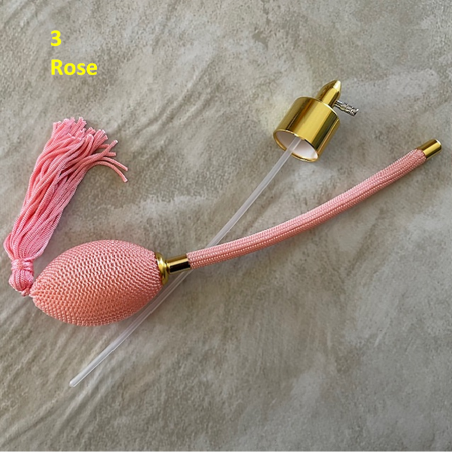 Poires vaporisateurs de parfum de remplacement + atomiseur de parfum rose 3