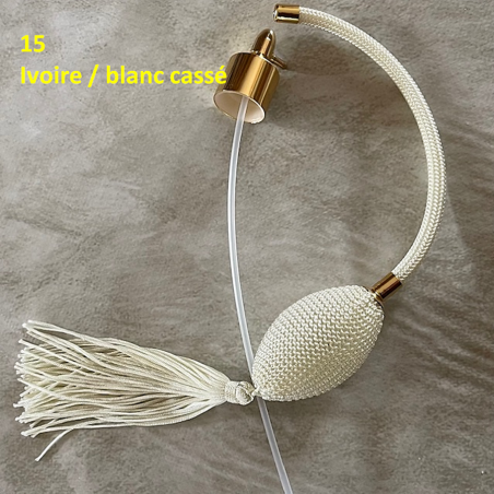 Poires vaporisateurs de parfum de rechange + atomiseur de parfum  - 15 Ivoire blanc cassé