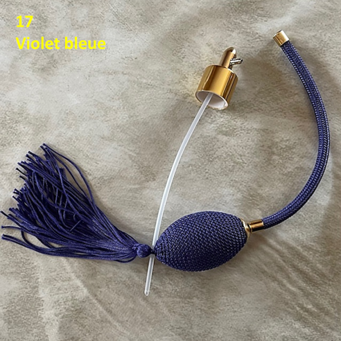 Poires vaporisateurs de parfum de rechange + atomiseur de parfum  - 17 Violet bleue