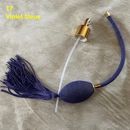 Poires vaporisateurs de parfum de rechange + atomiseur de parfum  - 17 Violet bleue