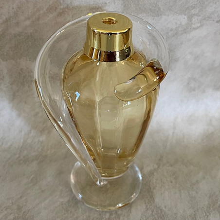 Vaporisateur de parfum artisanal poire or drapé 145 ml de haut