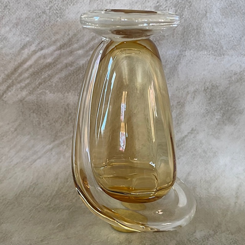 Vaporisateur de parfum artisanal poire or drapé 145 ml envers