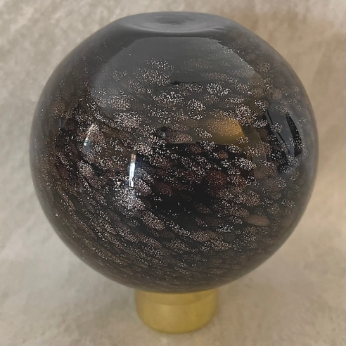 Vaporisateur de parfum poire artisanal boule marron or 170 ml envers