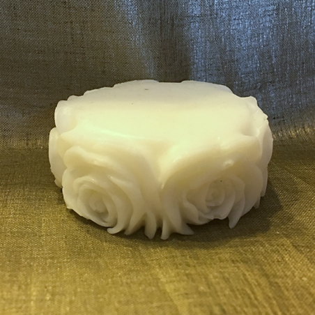 Savon crème naturel au lait de chèvre modèle fleur  - 1