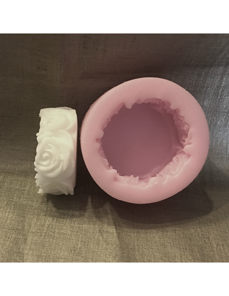 Savon crème naturel au lait de chèvre modèle fleur  - 2