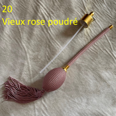 Poire vaporisateur de parfum de remplacement  rose poudré + atomiseur de parfum N° 20