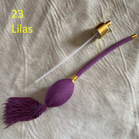 Poires vaporisateurs de parfum de remplacement lilas N° 23 + atomiseur de parfum
