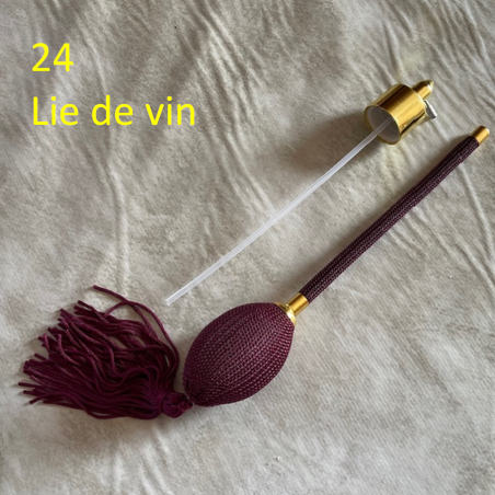 Poires vaporisateurs de parfum de remplacement Lie de vin N° 24+ atomiseur de parfum