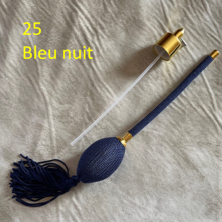 Poires vaporisateurs de parfum de remplacement Bleue nuit N° 25 + atomiseur de parfum
