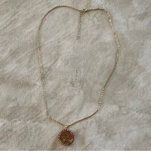 Collier pendentif diffuseur de parfum arbre de vie Cristal de Swarovski  artisanal 2