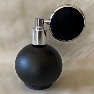 Vaporisateur de parfum vide et rechargeable modèle boule noire givrée  100 ml