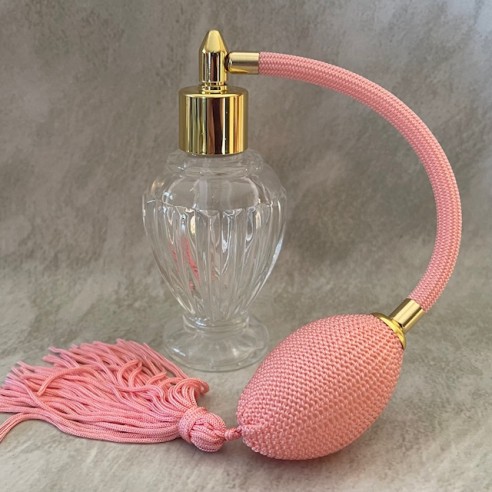 vaporisateur de parfum poire modèle boule sur pied 30 ml  poire longue rose