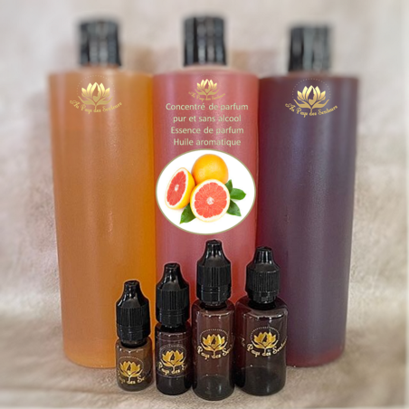 Concentré de parfum essence de parfum sans alcool Pamplemousse rose  marque Au pays des senteurs