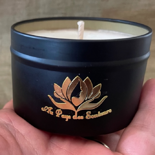 Bougie artisanale parfum Jasmin cire de soja naturelle biodégradable sans OGM ni pesticides 2