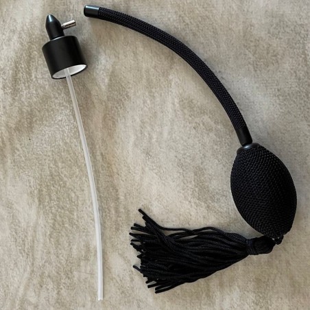 Poire vaporisateurs de parfum de rechange  parties métalliques galvanisés  en noir