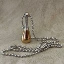 Fiole / bouteille / flacon pendentif de parfum Acier inoxydable 316L or argent