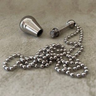 Fiole / bouteille / flacon pendentif de parfum Acier inoxydable 316L argent 2