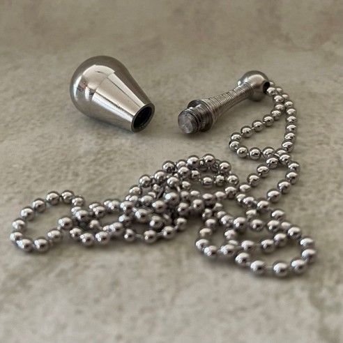 Fiole / bouteille / flacon pendentif de parfum Acier inoxydable 316L argent urne funéraire