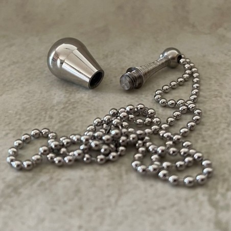 Fiole / bouteille / flacon pendentif de parfum Acier inoxydable 316L argent urne funéraire