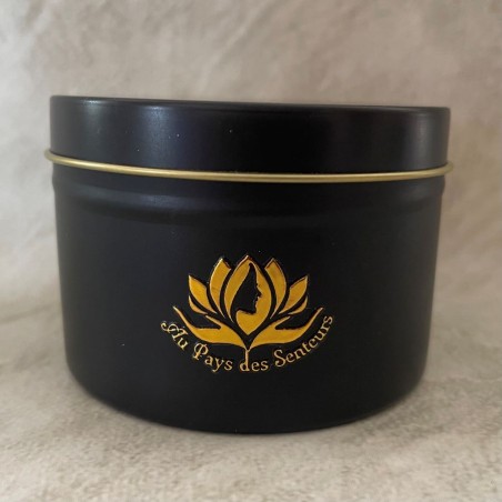Bougie artisanale cire de Karité naturelle biodégradable sans OGM ni pesticides marque Au pays des senteurs