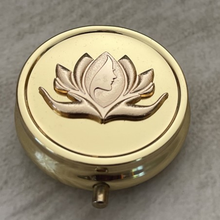 Pilulier or estampe or artisanale Marque Au pays des senteurs