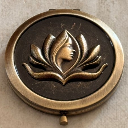Miroir de sac Miroir de poche bronze Marque au  pays des senteurs
