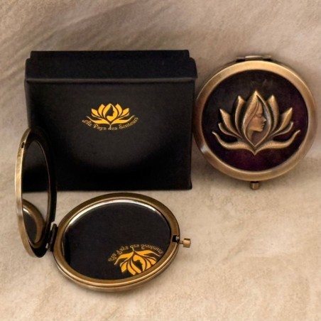 Miroir de sac Miroir de poche de luxe bronze