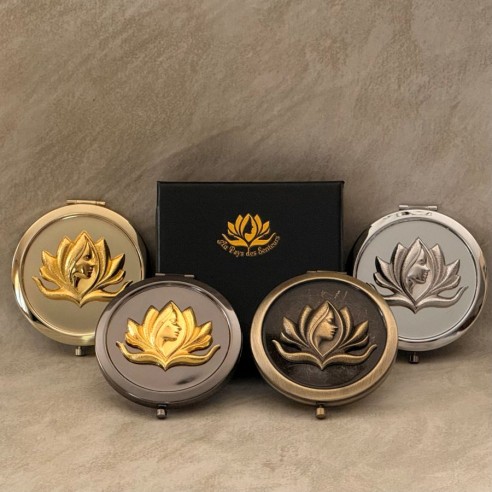 Miroir de sac Miroir de poche ensemble argent