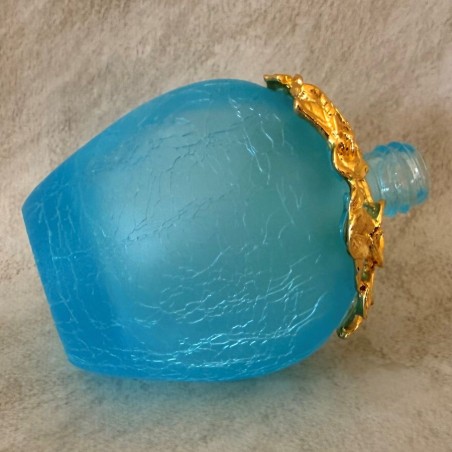 Vaporisateur de parfum bleue craquelé artisanal 90ml  coté
