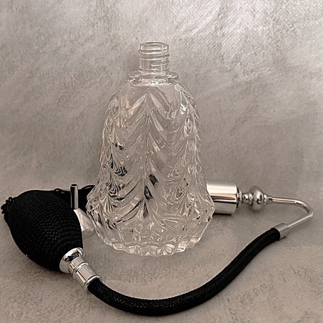 Vaporisateur de parfum artisanal en cristal atomiseur poire modèle Palmier ouvert