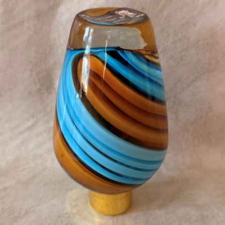 Vaporisateur de parfum poire artisanal spirale bleu 100 ml envers