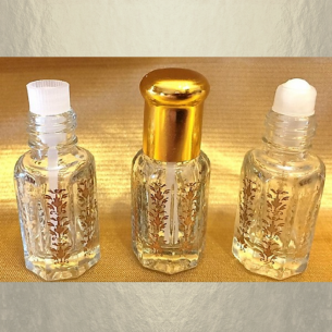 Roll-on de parfum en verre vide et rechargeable double applicateur  - 1