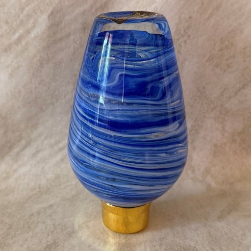 Vaporisateur de parfum poire bleue électrique artisanal envers