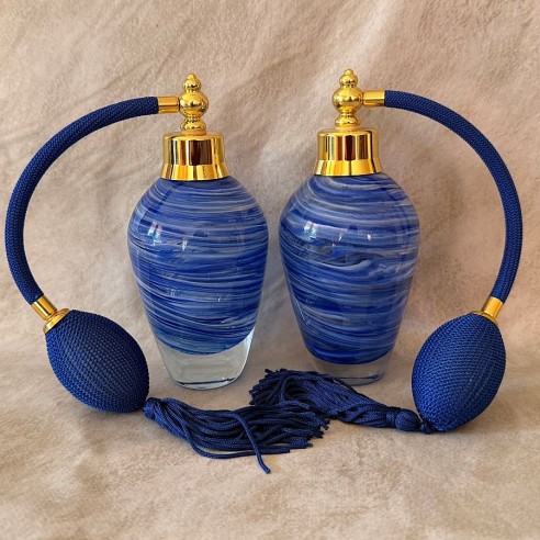 Vaporisateur de parfum poire bleue électrique artisanal duo